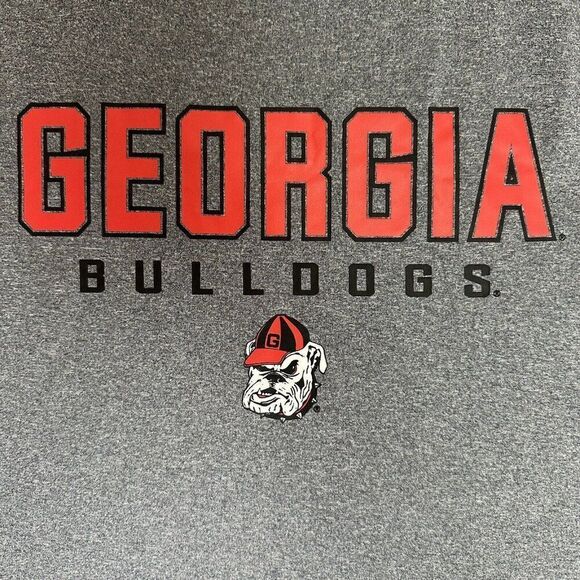 Georgia Bulldogs Champion Shirt Mens Large Grey Red Short Sleeve Athleisure NCAA - Picture 4 of 7